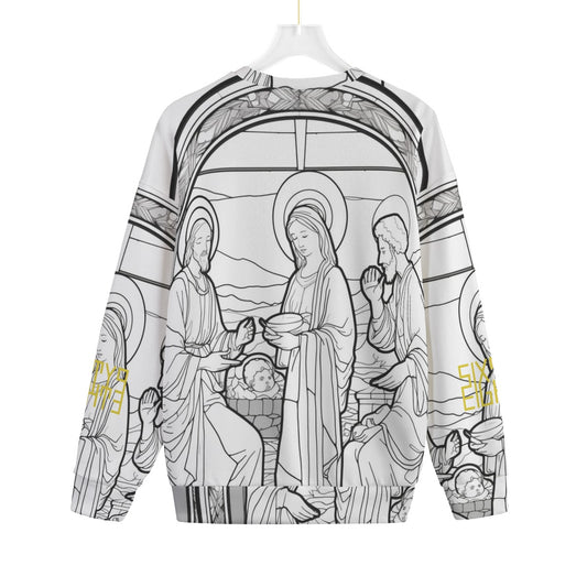 Sixty Eight 93 Logo Gold Ugly Christmas Unisex Drop-Shoulder Knitted Fleece Sweater #8