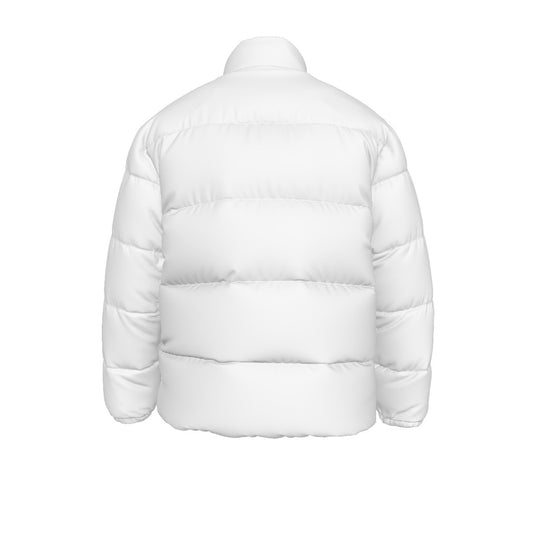 Sixty Eight 93 Logo Black White Unisex Puffer Jacket