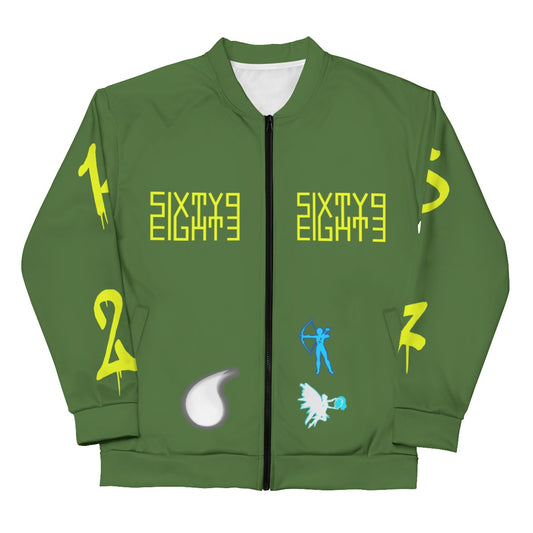 Sixty Eight 93 Geminis Only 3.0 Unisex Bomber Jacket (Black)