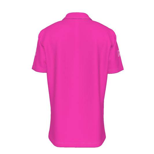 Sixty Eight 93 Logo White Fuchsia Men's Button Up Shirt