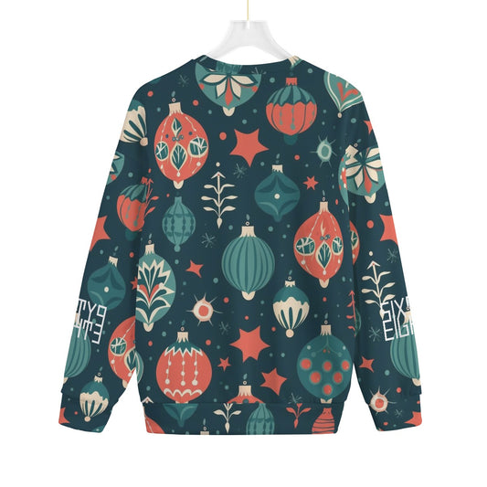 Sixty Eight 93 Logo White Ugly Christmas Unisex Drop-Shoulder Knitted Fleece Sweater #14