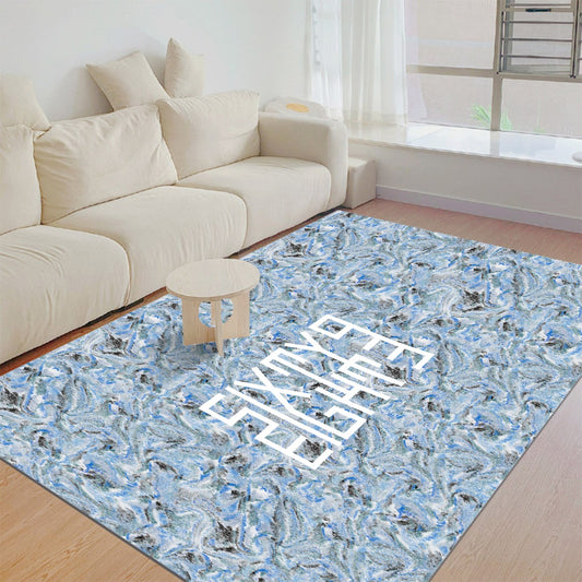 Sixty Eight 93 Logo White Foldable Rectangular Thickened Floor Mat #3