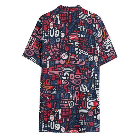 Sixty Eight 93 Logo White Men's Hawaiian Button Up Shirt #7