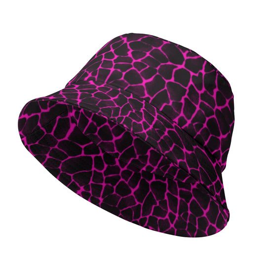 Sixty Eight 93 Logo White Boa Black & Pink Bucket Hat