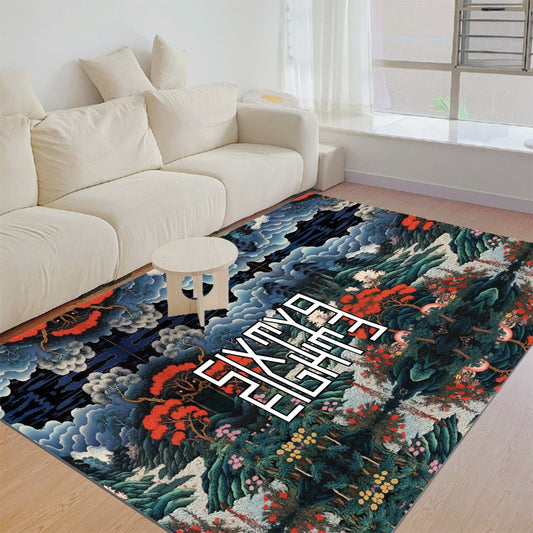 Sixty Eight 93 Logo White Foldable Rectangular Thickened Floor Mat #37