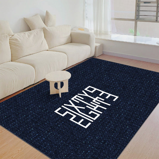 Sixty Eight 93 Logo White Foldable Rectangular Thickened Floor Mat #7