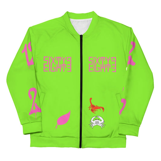 Sixty Eight 93 Tauruses Only Unisex Bomber Jacket (Black)