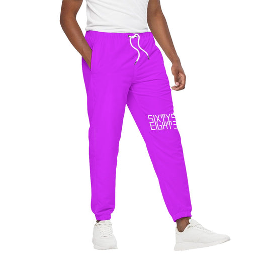 Sixty Eight 93 Logo White Purple Unisex Joggers