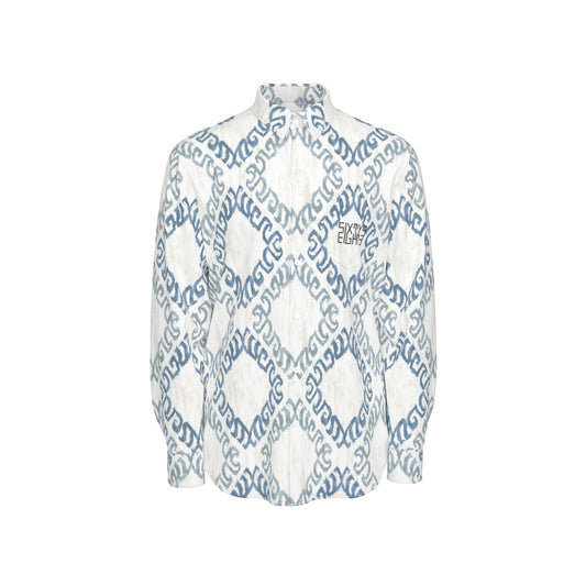 Sixty Eight 93 Logo Black Men's Cotton Long Sleeve Shirt #4