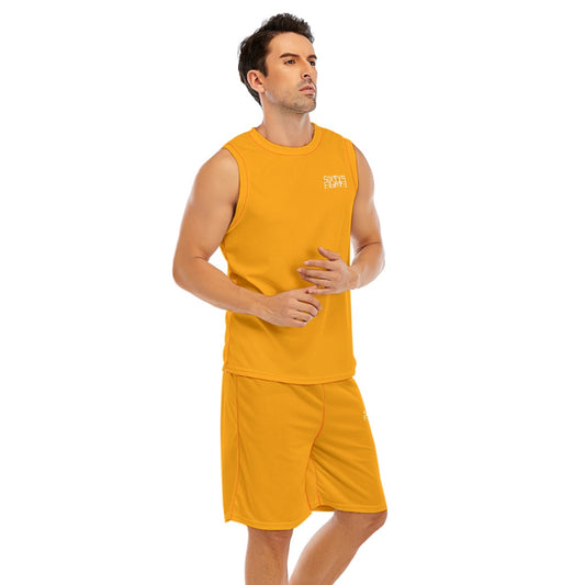 Sixty Eight 93 Logo White Orange Men's Basketball Set