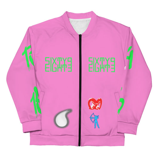 Sixty Eight 93 Libras Only Unisex Bomber Jacket (Black)