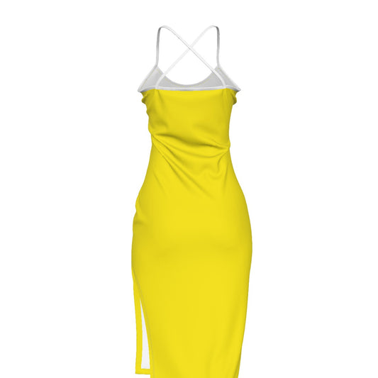 Sixty Eight 93 Logo Black Lemonade Women's Back Cross Cami Dress