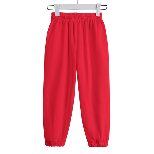 Sixty Eight 93 Logo White Red Kid's Sweatpants