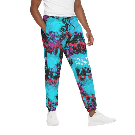 Sixty Eight 93 Logo White Splatter #1.2 Unisex Joggers
