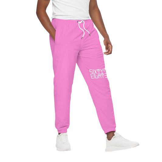 Sixty Eight 93 Logo White Pink Unisex Joggers