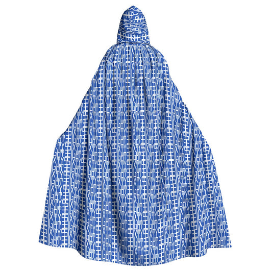 Sixty Eight 93 Infinity Logo Blue Unisex Hooded Cloak
