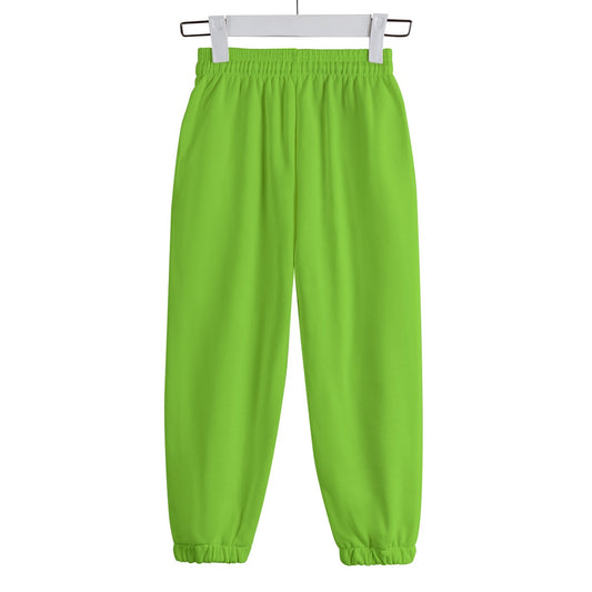 Sixty Eight 93 Logo White Green Apple Kid's Sweatpants