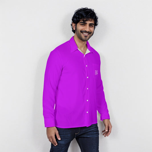 Sixty Eight 93 Logo White Grape Men's Long Sleeve Shirt