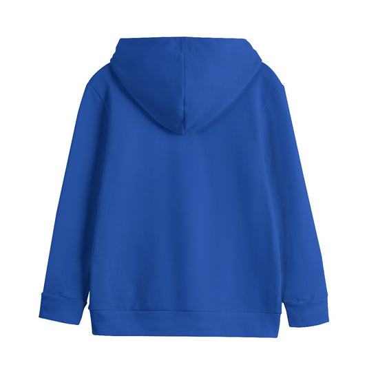 Sixty Eight 93 Logo White Blue Kid's Pullover Hoodie