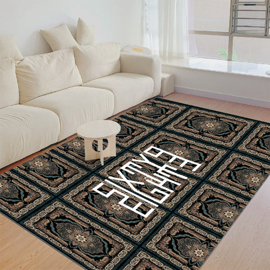 Sixty Eight 93 Logo White Foldable Rectangular Thickened Floor Mat #25