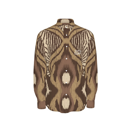 Sixty Eight 93 Logo White Men's Cotton Long Sleeve Shirt #3