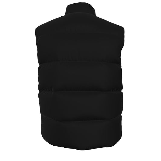 Sixty Eight 93 Logo White Black Unisex Puffer Vest