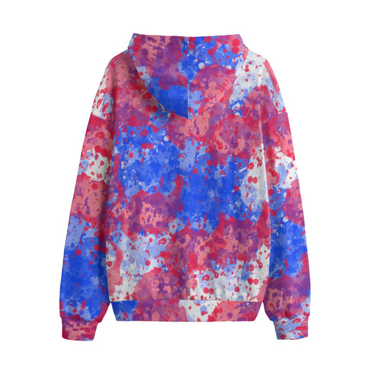 Sixty Eight 93 Logo White Crème Blue Strawberry Unisex Plus Fleece Pullover Hoodie