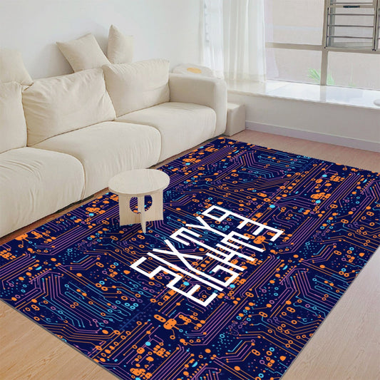 Sixty Eight 93 Logo White Foldable Rectangular Thickened Floor Mat #32