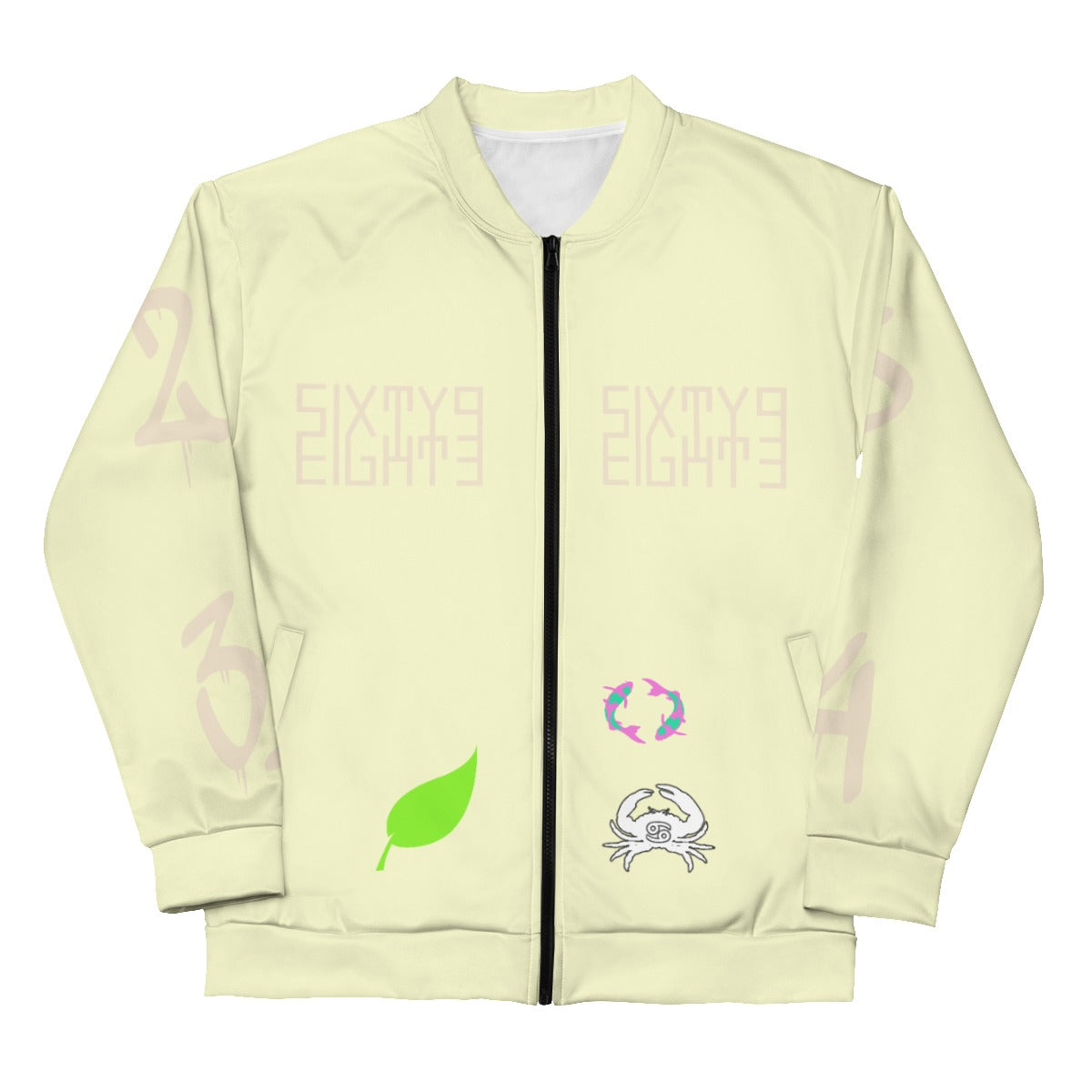 Sixty Eight 93 Virgos Only Unisex Bomber Jacket (Black)