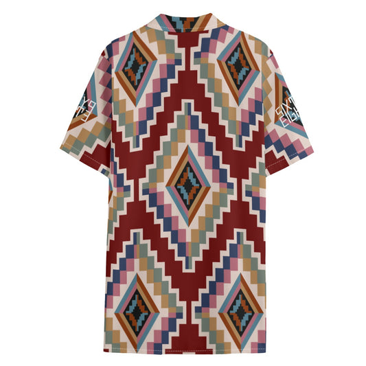 Sixty Eight 93 Logo White Men's Hawaiian Button Up Shirt #2