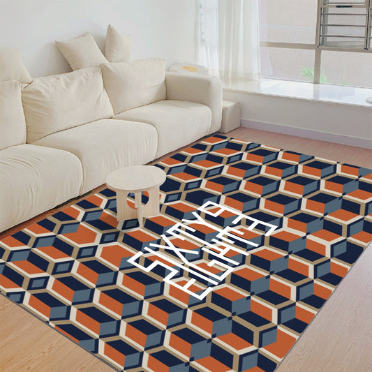 Sixty Eight 93 Logo White Foldable Rectangular Thickened Floor Mat #14