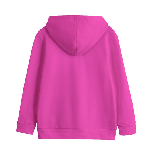 Sixty Eight 93 Logo White Fuchsia Kid's Pullover Hoodie