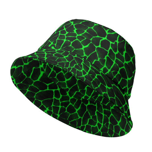 Sixty Eight 93 Logo White Boa Black Lime Bucket Hat