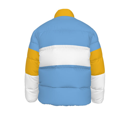 Sixty Eight 93 Logo White ARG Unisex Puffer Jacket