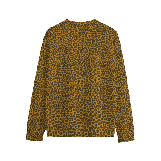 Sixty Eight 93 Logo White Cheetah Orange Unisex O-Neck Sweatshirt