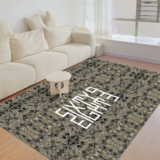 Sixty Eight 93 Logo White Foldable Rectangular Thickened Floor Mat #5