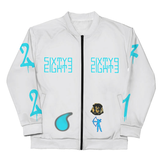 Sixty Eight 93 Aquariuses Only Unisex Bomber Jacket (Black)