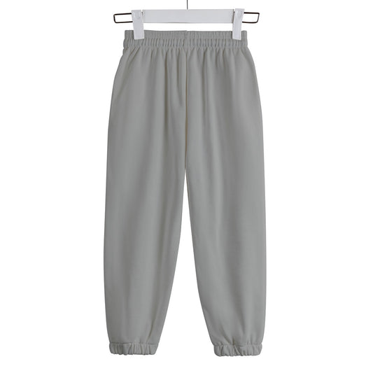 Sixty Eight 93 Logo White Grey Kid's Sweatpants