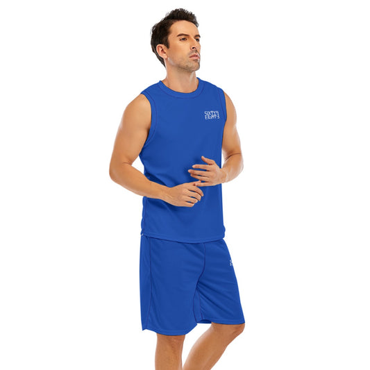 Sixty Eight 93 Logo White Blue Men's Basketball Set