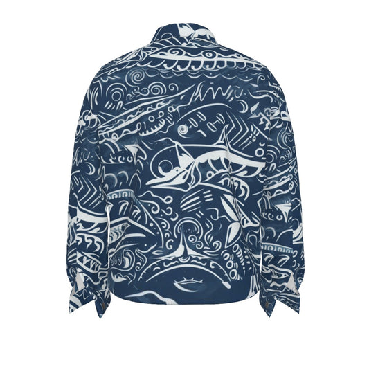 Sixty Eight 93 Logo White & Black Unisex Lapel Jacket #1