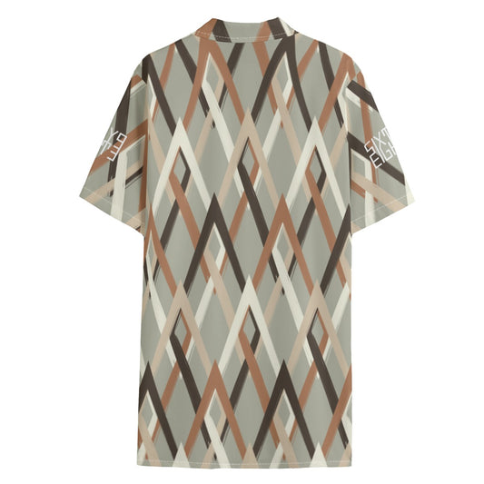 Sixty Eight 93 Logo White Men's Hawaiian Button Up Shirt #1