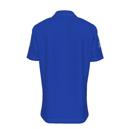 Sixty Eight 93 Logo White Blue Men's Button Up Shirt