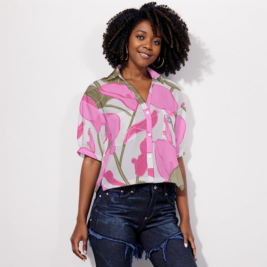 Sixty Eight 93 Logo Black Women's V-Neck Shirt #2