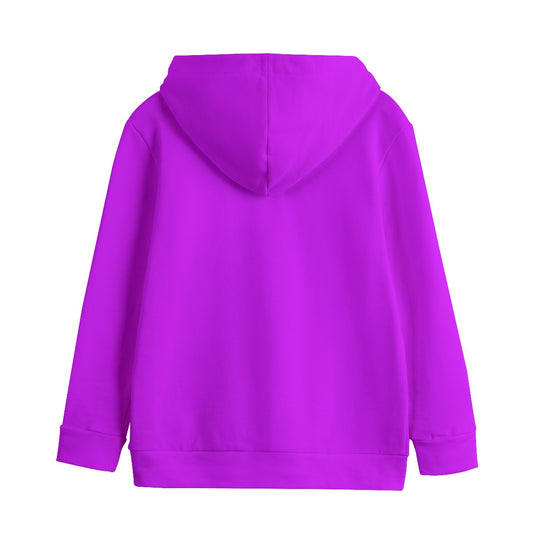 Sixty Eight 93 Logo White Purple Kid's Pullover Hoodie