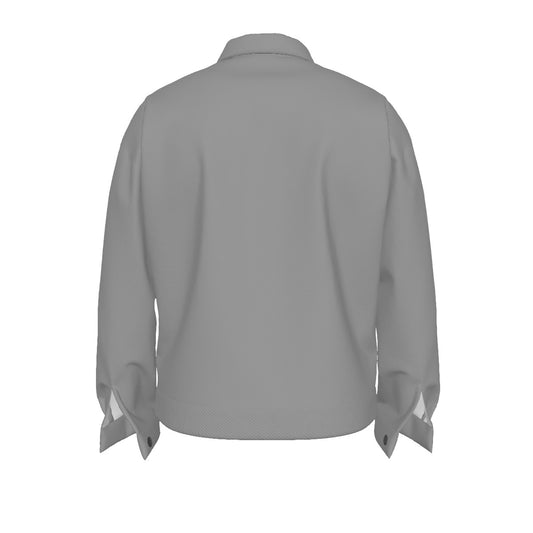 Sixty Eight 93 Logo White Grey Unisex Lapel Jacket