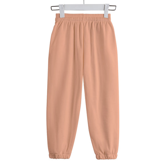 Sixty Eight 93 Logo White Peach Kid's Sweatpants