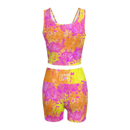 Sixty Eight 93 Logo White POY Women's Yoga Set