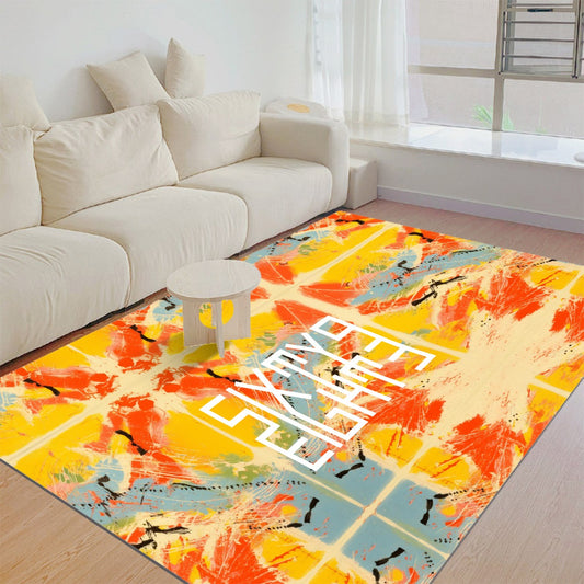 Sixty Eight 93 Logo White Foldable Rectangular Thickened Floor Mat #28