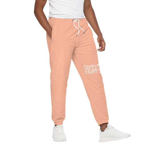 Sixty Eight 93 Logo White Peach Unisex Joggers