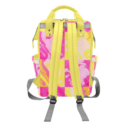 Sixty Eight 93 Logo White Marble #1 Multi-Function BackPack